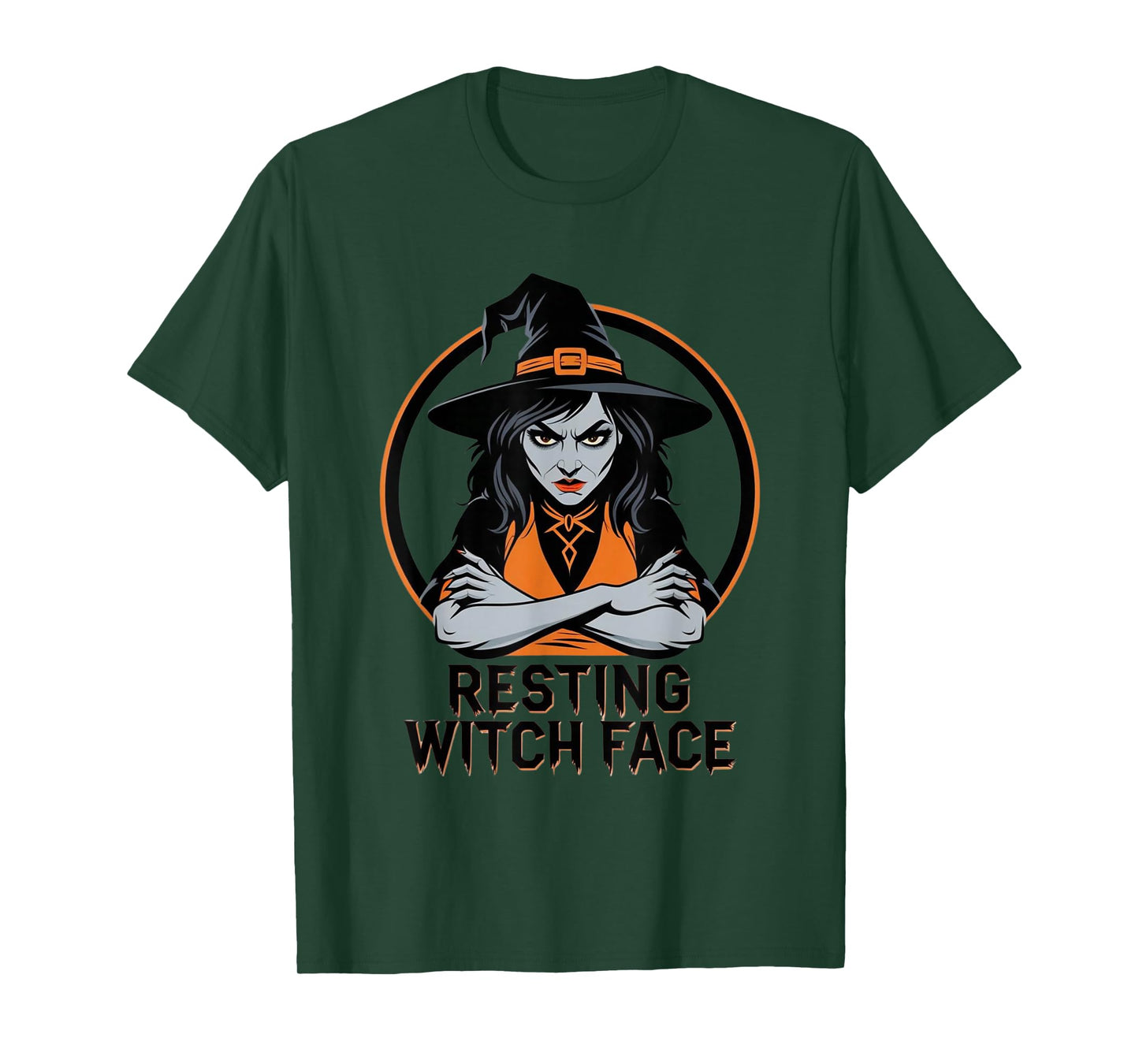Resting Witch Face – Funny Halloween Design T-Shirt