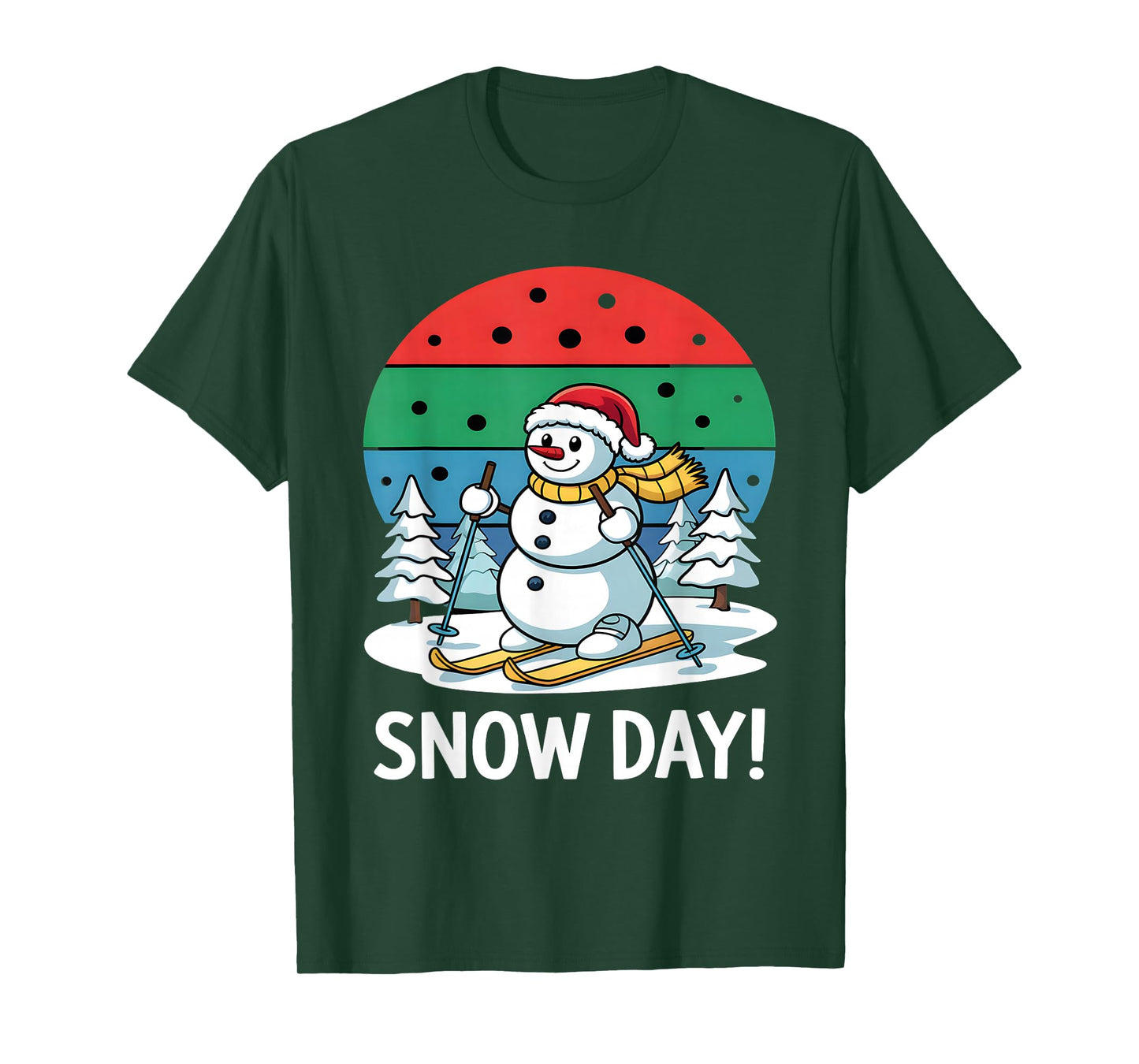 Funny Snowman Christmas Santa Snow Days Party Costume T-Shirt