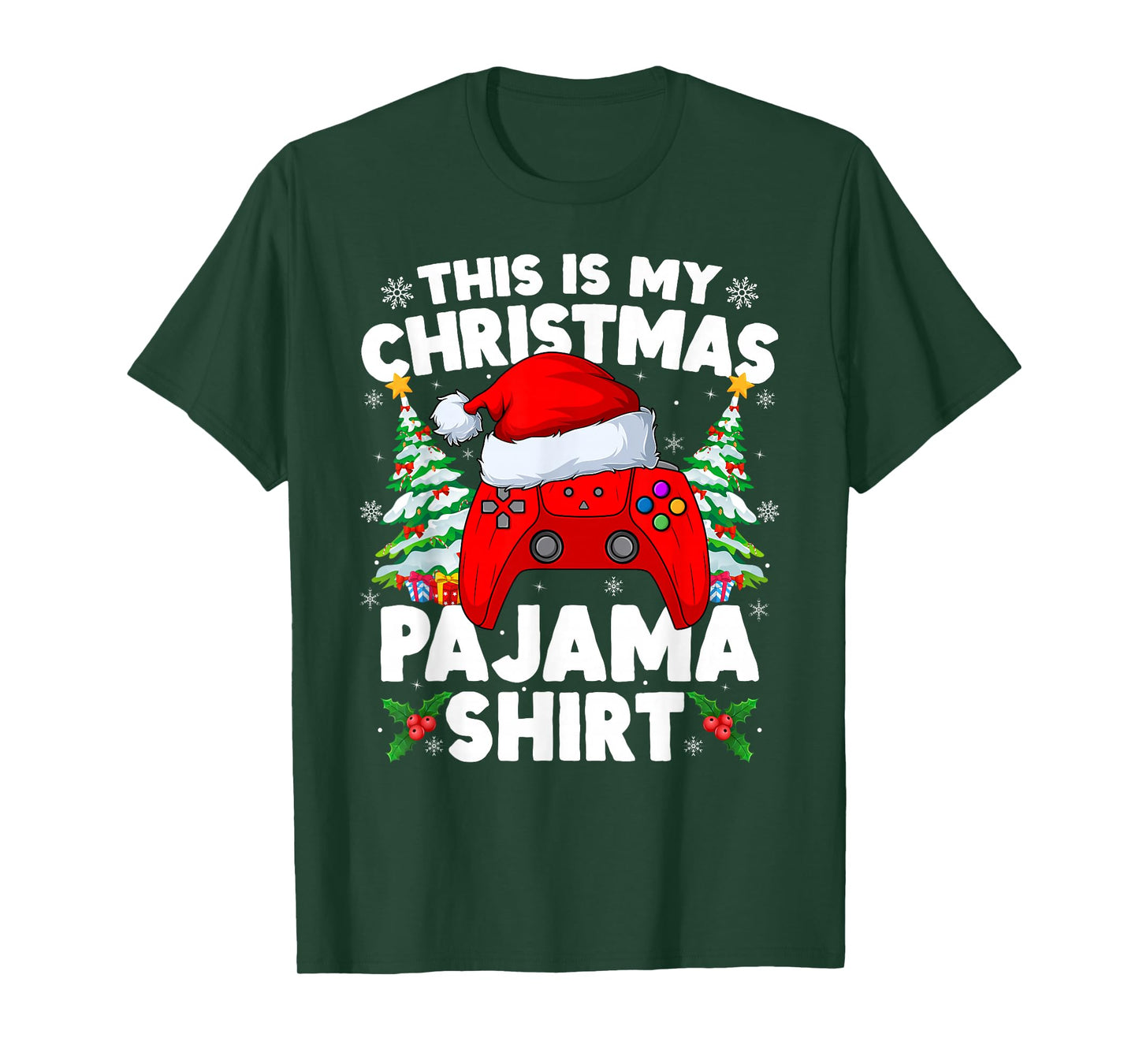 This is My Christmas Pajamas Video Game Gamer Boys Xmas T-Shirt