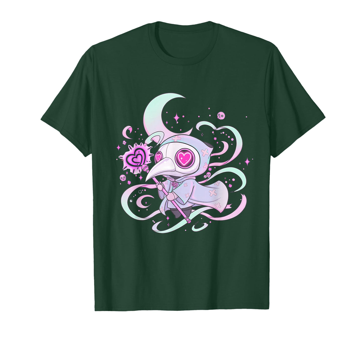 Cute Frog Witch Shirt Kawaii Pastel Goth Chibi Aesthetic Tee T-Shirt