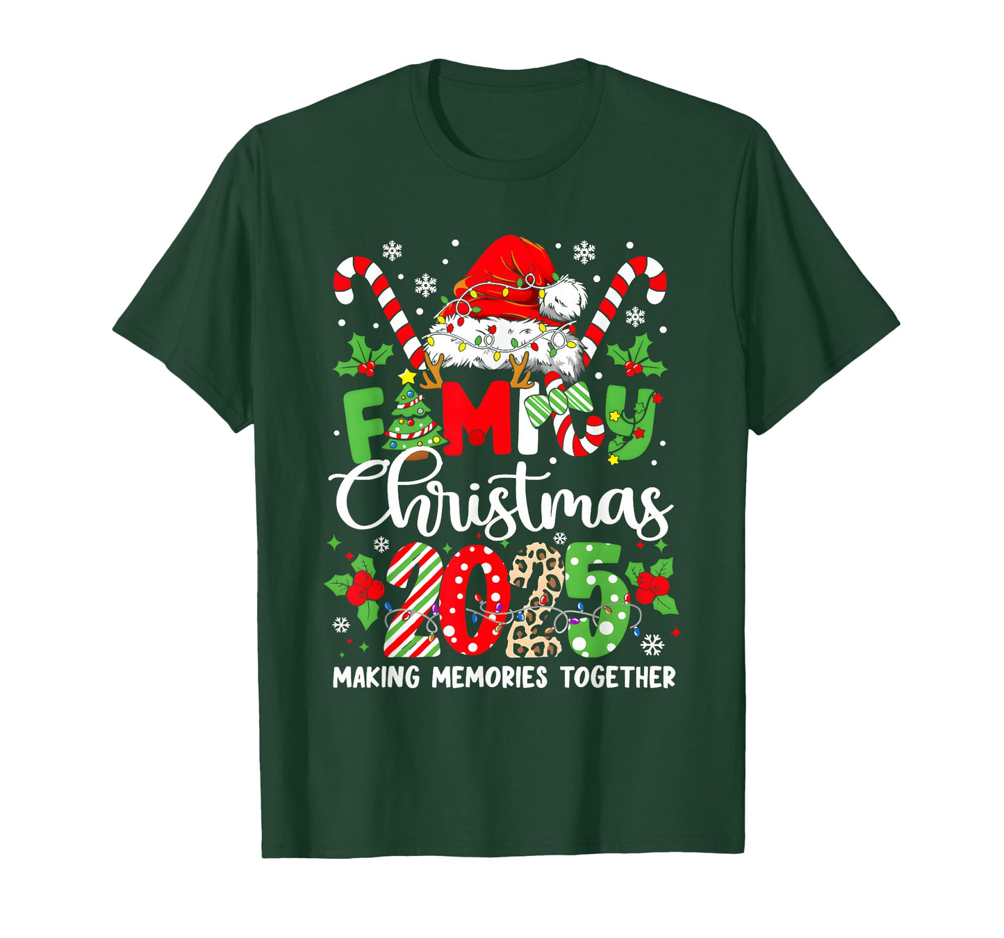Family Christmas 2025 Matching Outfit Xmas Squad Santa T-Shirt