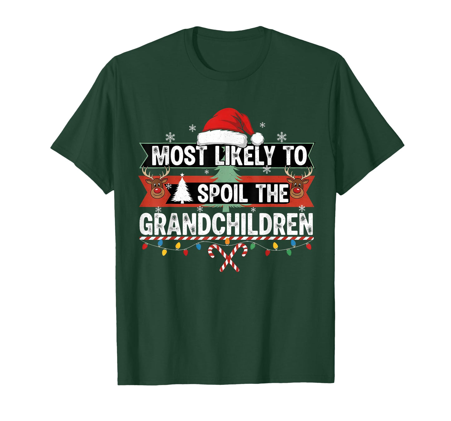 Christmas Party Most Likely to Spoil The Grandchild Fun T-Shirt