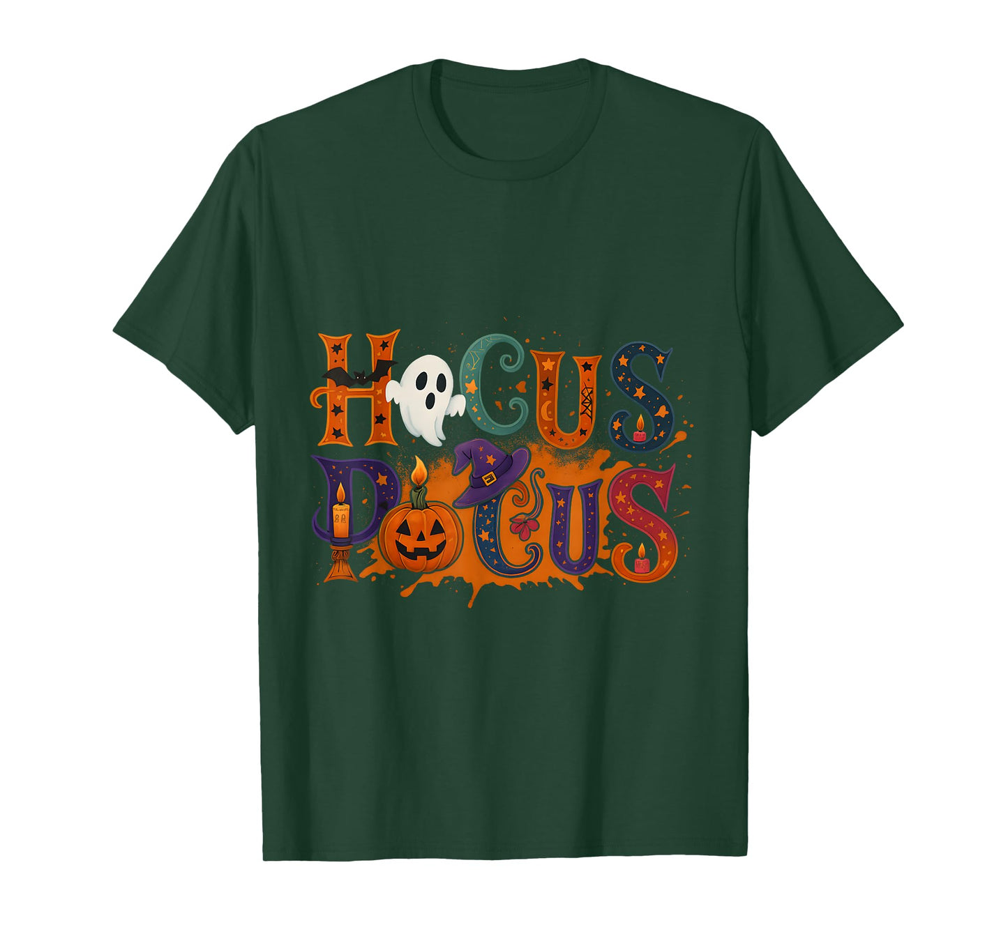 Whimsical Spooky Vibes Cute Fall Magic Aesthetic T-Shirt