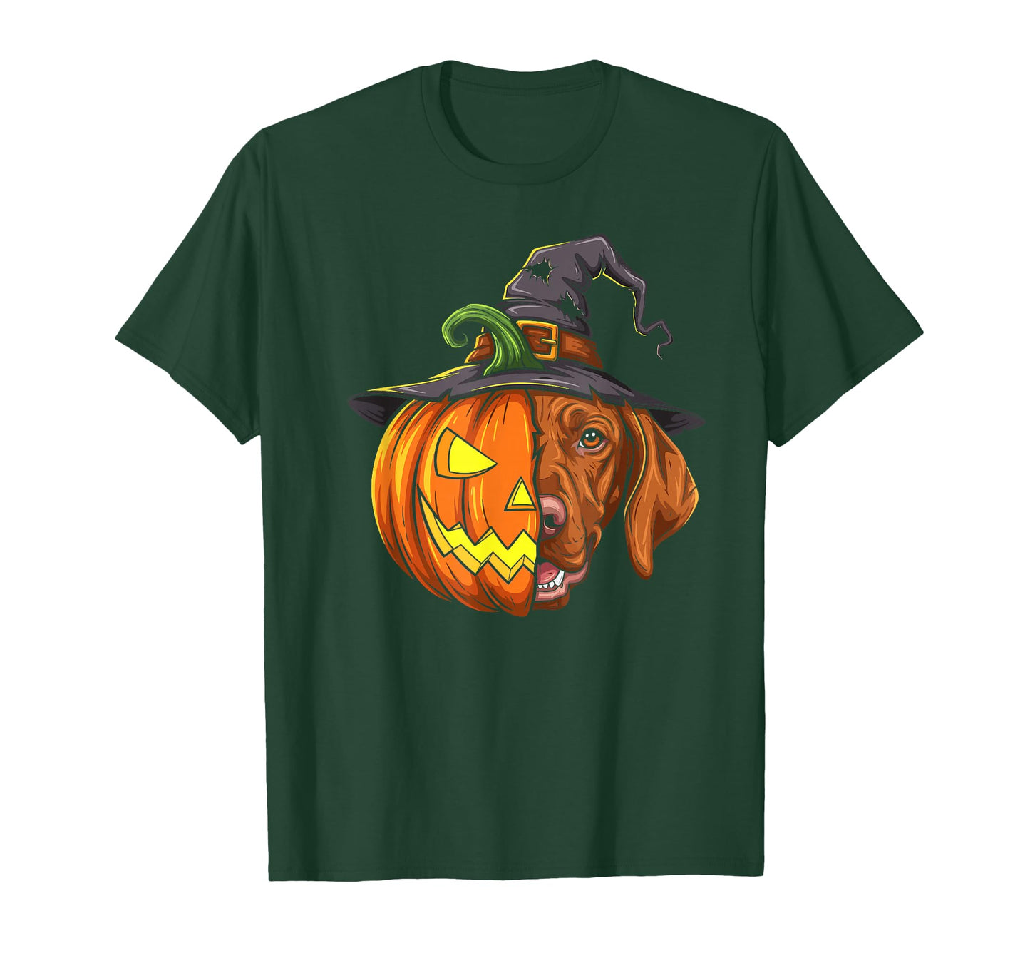 Vizsla Pumpkin Jack O Lantern Halloween Kids Mens Womens T-Shirt