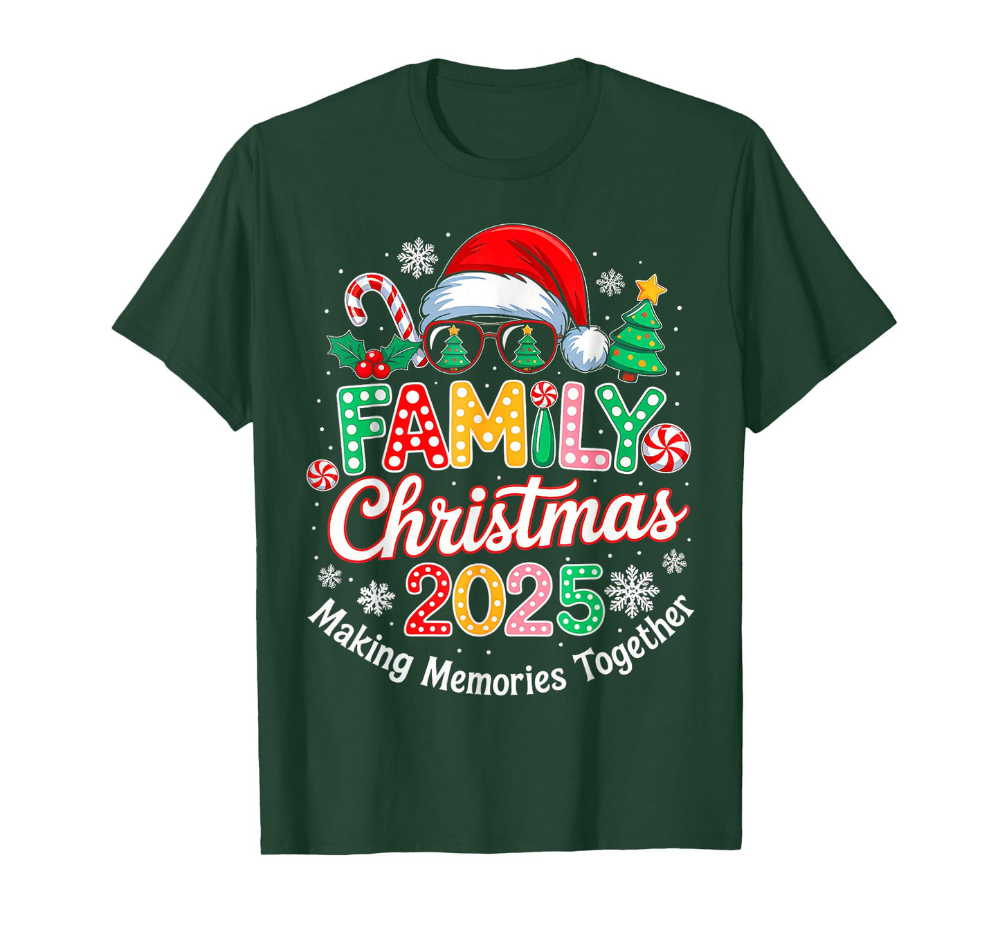Family Christmas 2025 Matching Outfit Xmas Squad Santa T-Shirt