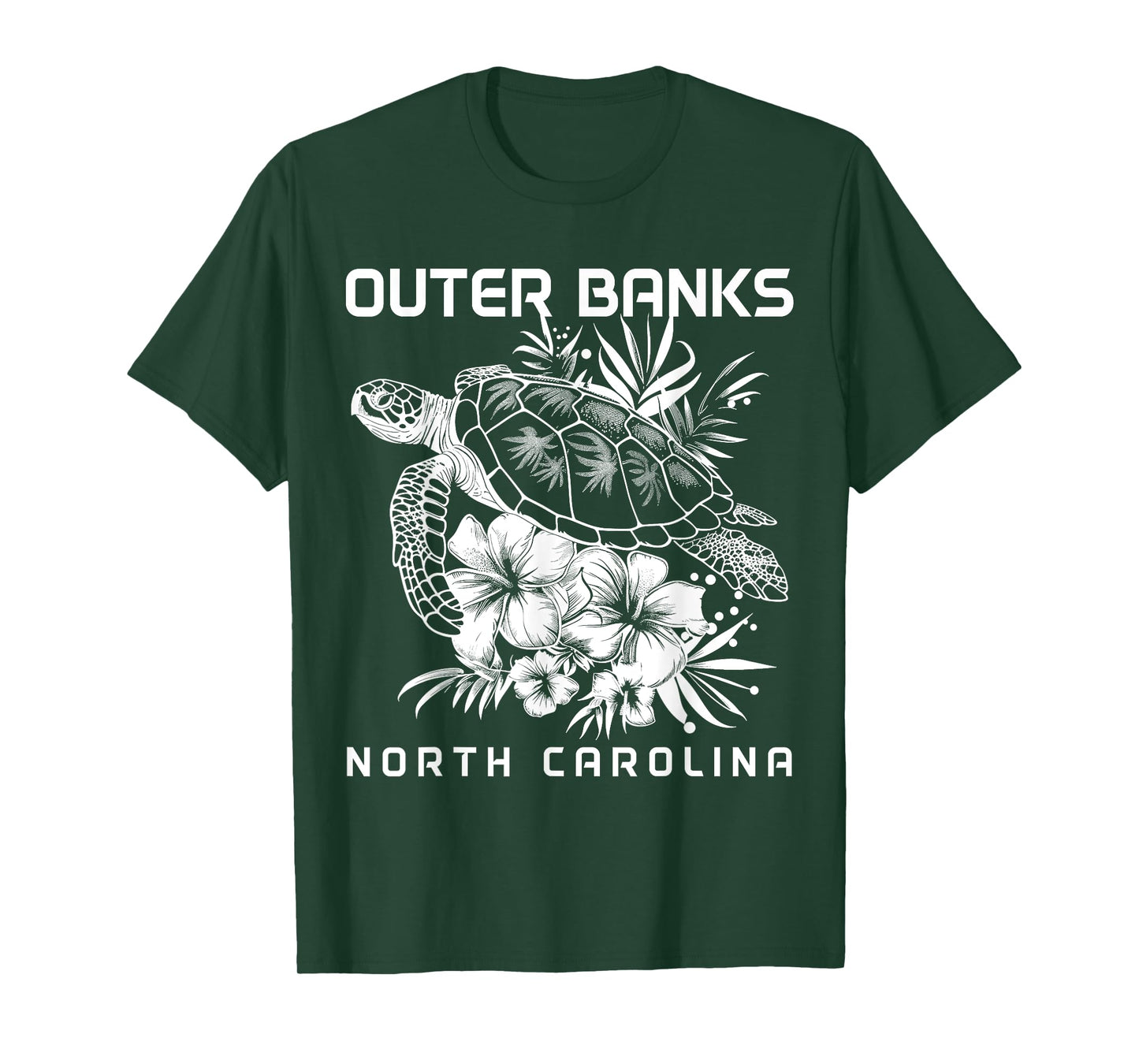 Outer Banks North Carolina Sea Turtle Surf Surfer T-Shirt