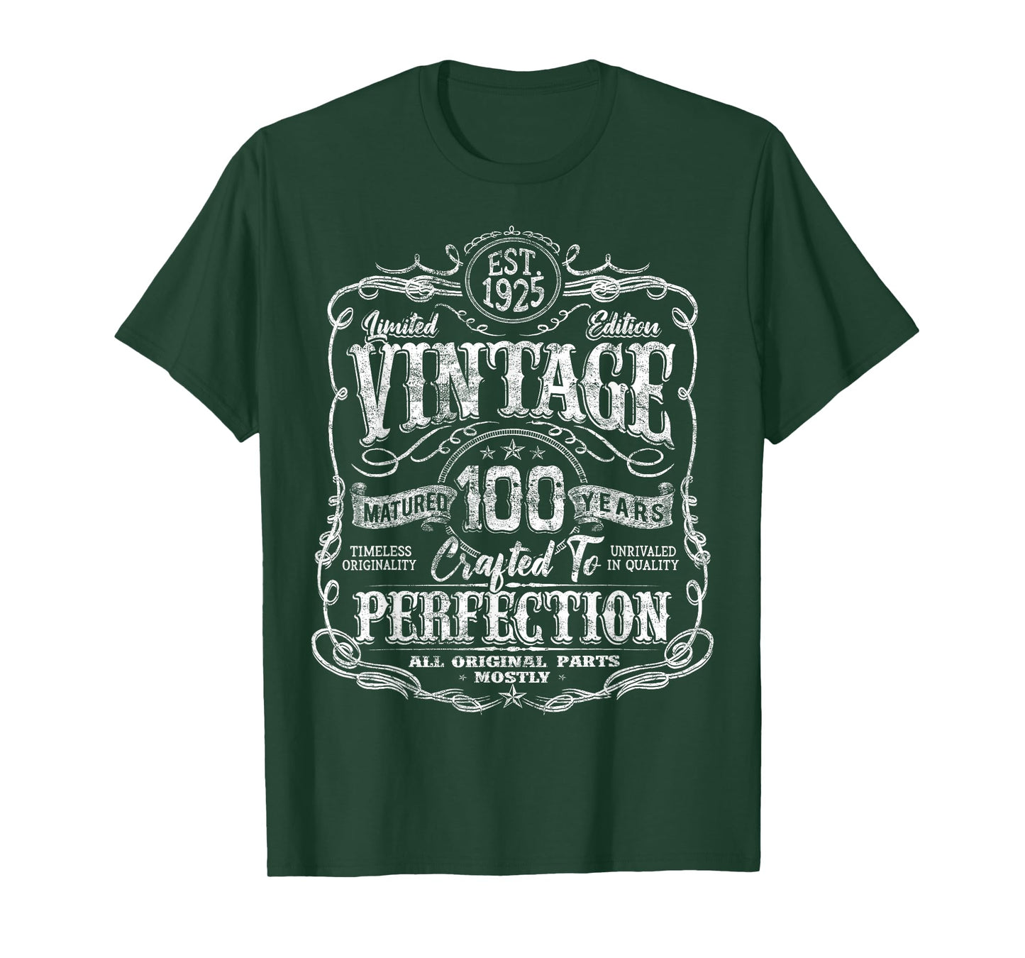 Vintage 1925 Limited Edition 100 year old 100th Birthday T-Shirt