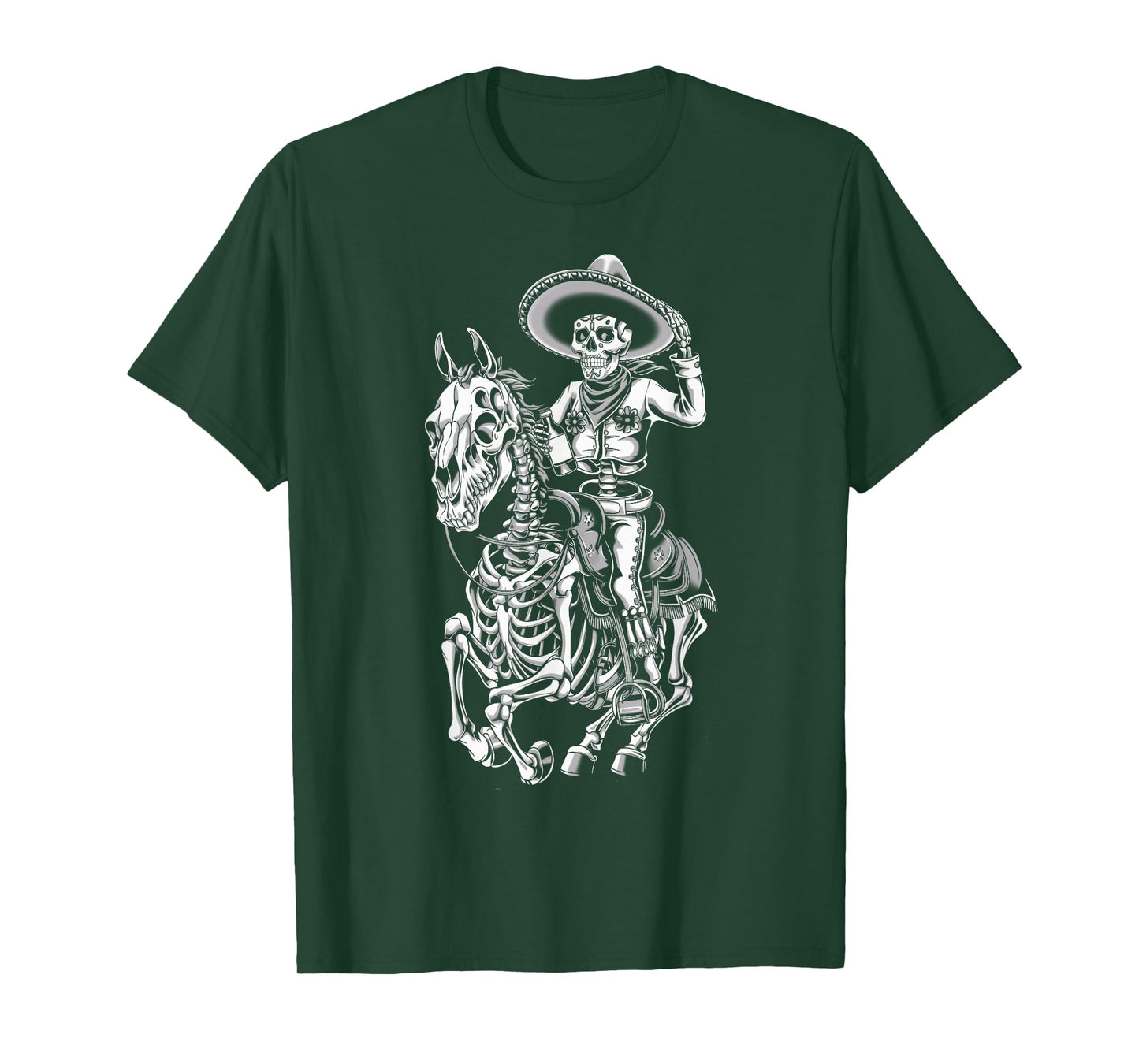 Mexico Vintage Skeleton Tequila Dia De Los Muertos Mexican T-Shirt
