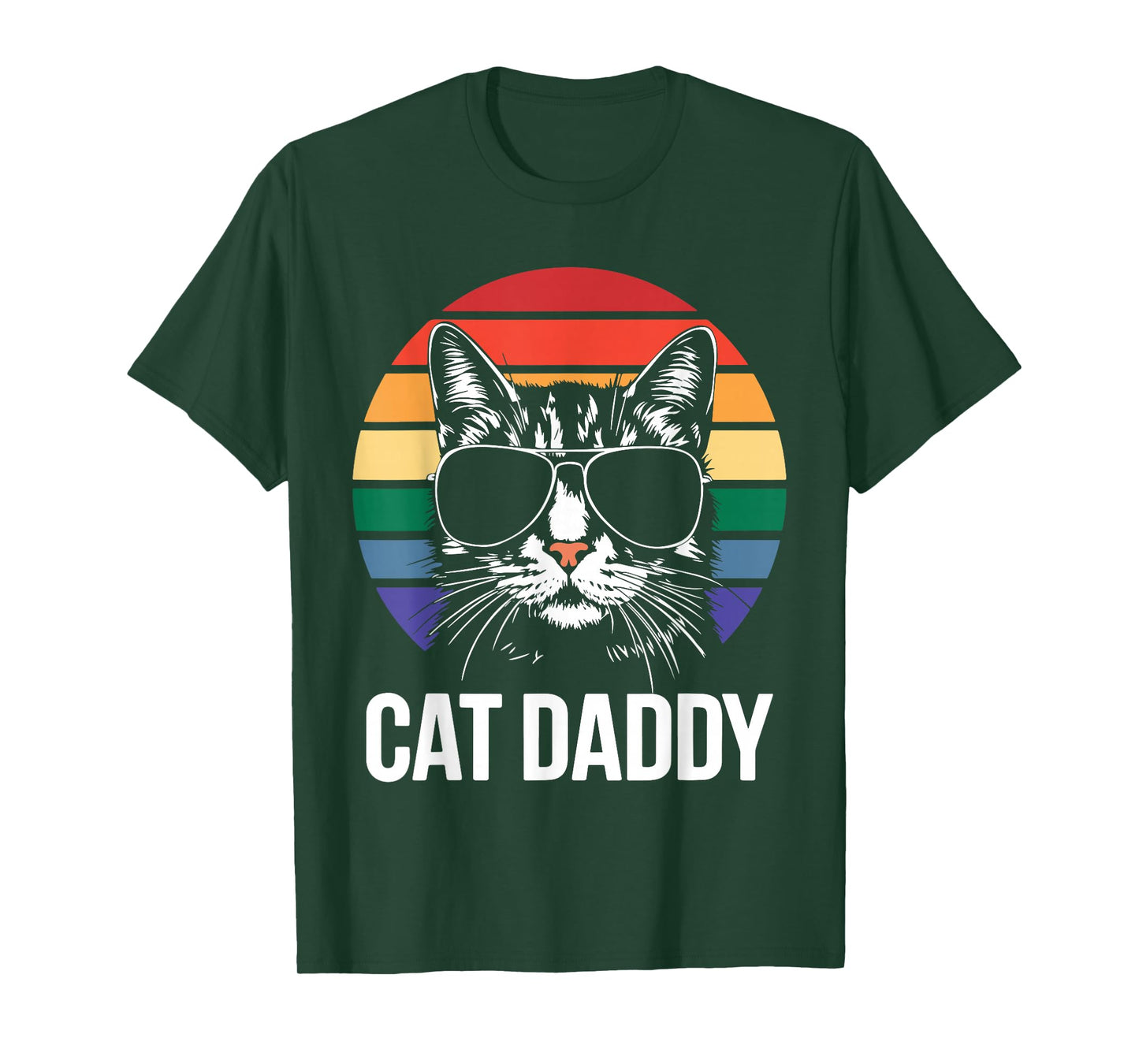 Cat Daddy Shirt Best Cat Dad Ever Men Fathers Day T-Shirt