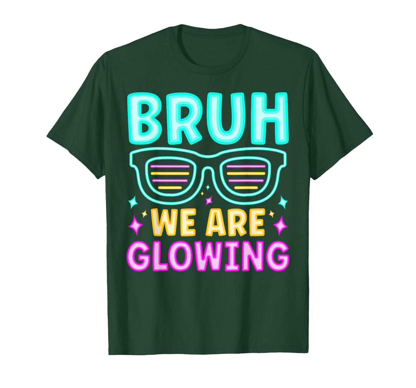 Bruh We Are Glowing In My Glowing Era Hello Summer Vacation T-Shirt