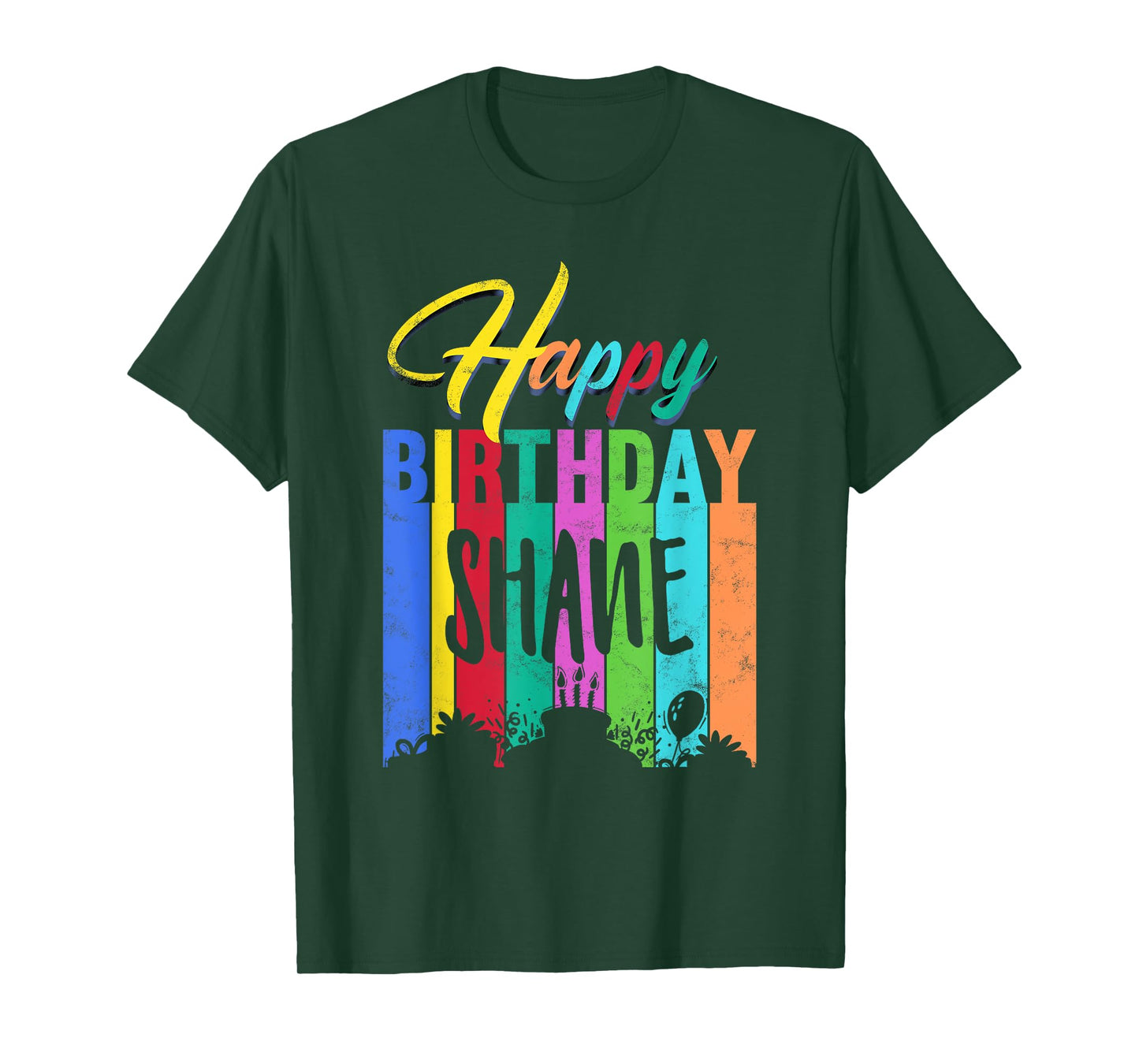 Happy Birthday Shane Personalized Name Gift Custom B-day T-Shirt