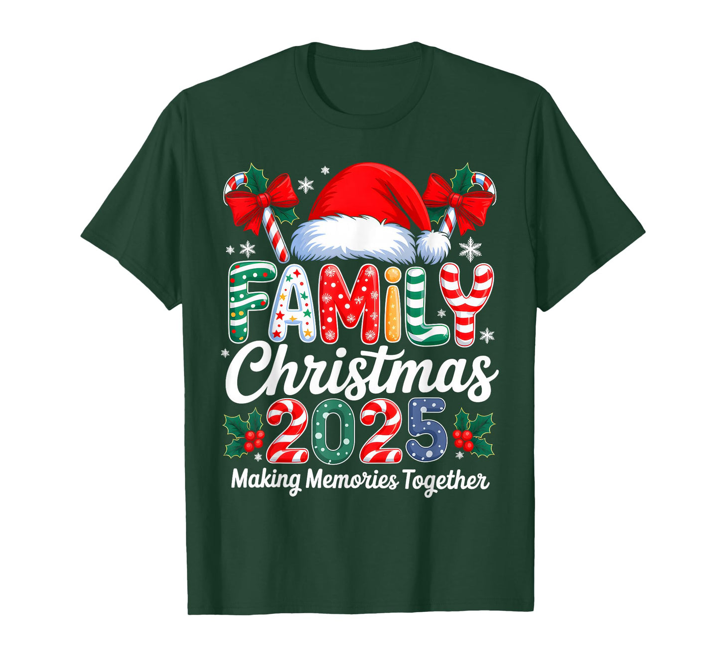 Family Christmas 2025 Matching Family Pajamas Xmas Squad T-Shirt