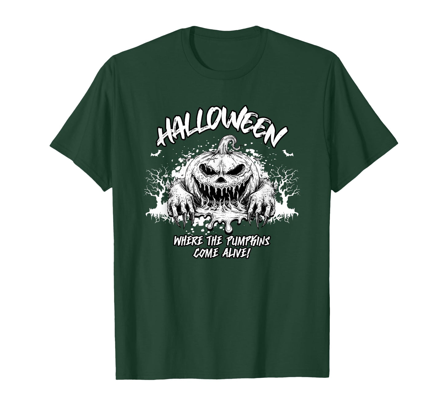 Halloween Where The Pumpkins Come Alive Witch Hat Magic T-Shirt