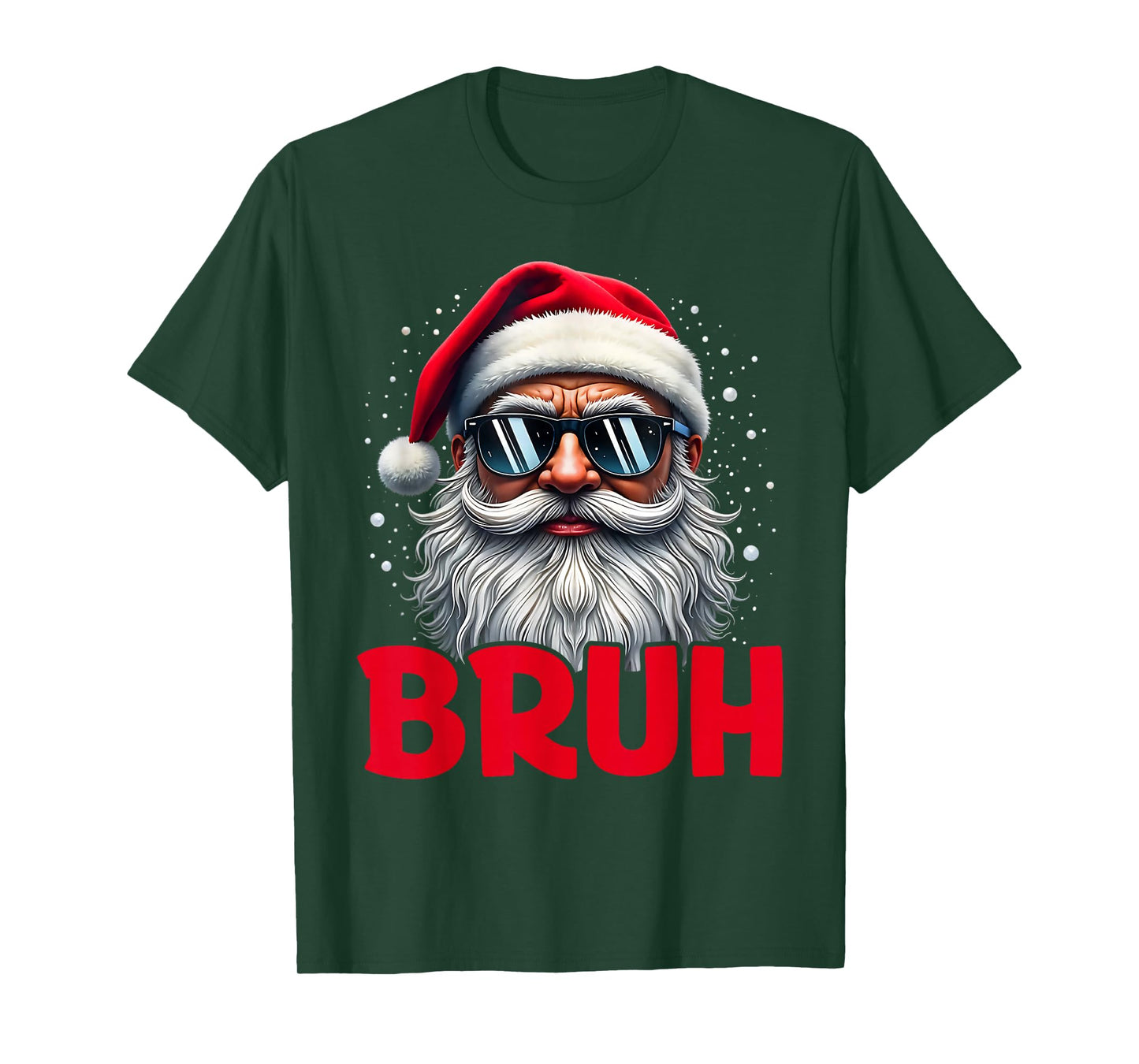 Bruh Meme Funny Saying Bro Greeting Teens Boys Men Christmas T-Shirt