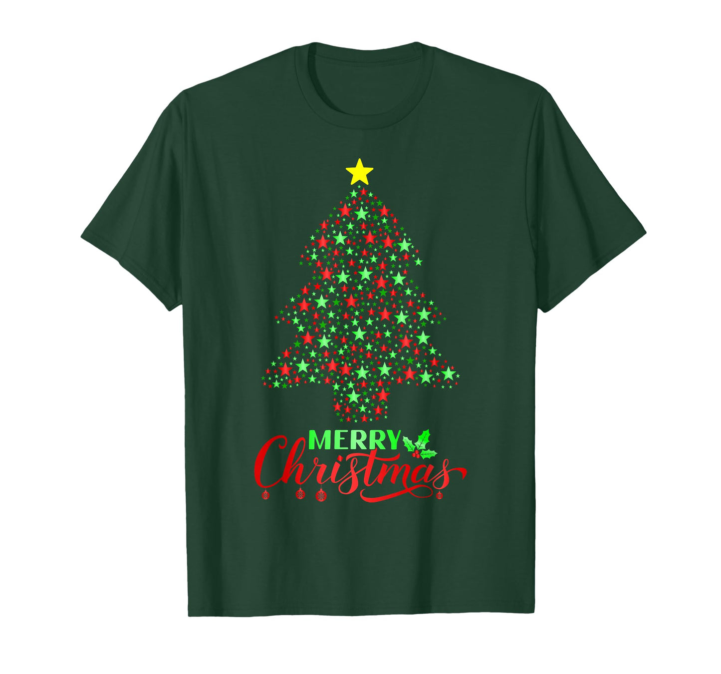 Merry Christmas Tree Matching Family Santa Holiday Xmas T-Shirt