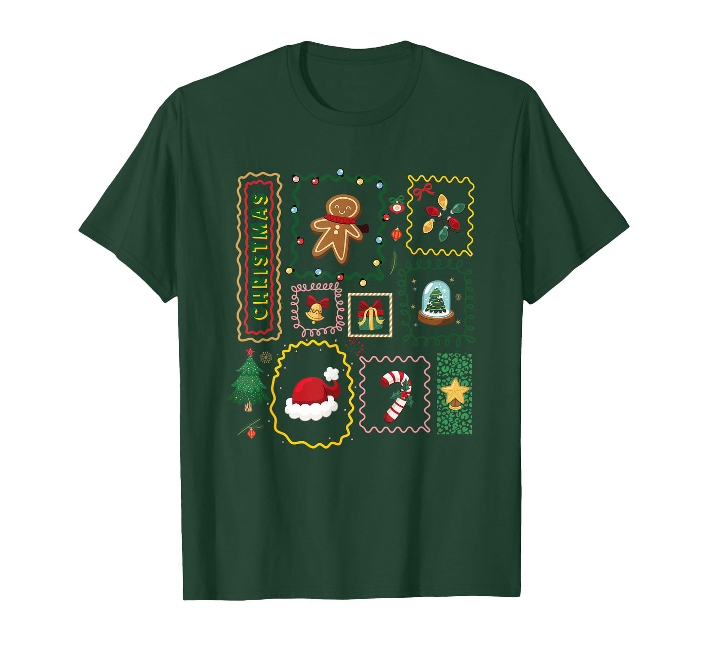 Merry Christmas Coquette Bow Santa Cozy Winter Holiday Party T-Shirt