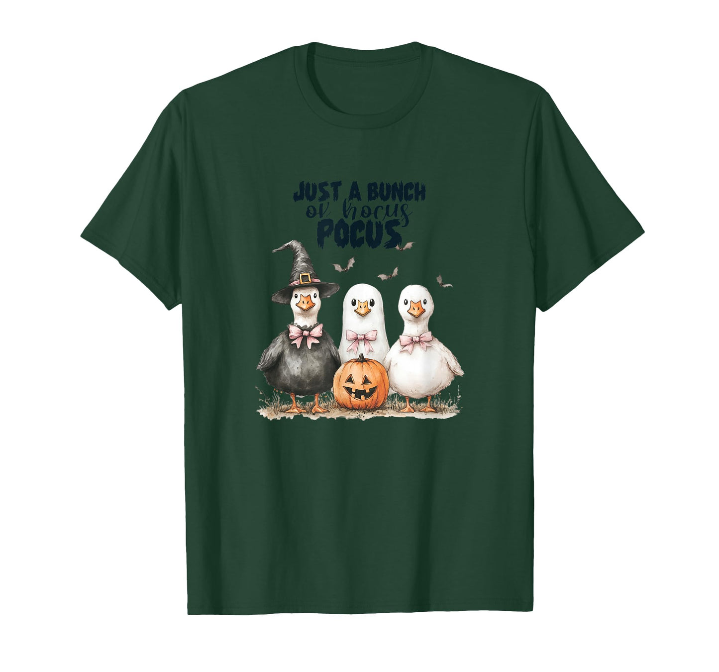 Funny Halloween Goose, Witch Ghost Cute Pet Costume T-Shirt