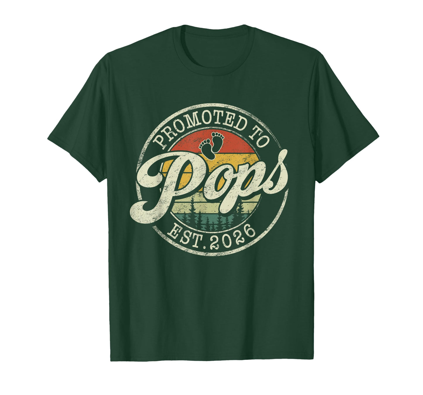 Promoted To Pops Est 2026 Pregnancy Announcement T-Shirt