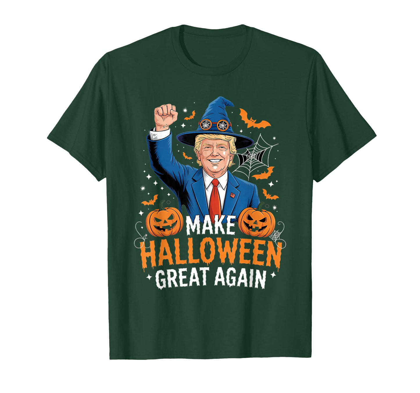 Make Halloween Great Again Funny Trump Spooky Trick Or Treat T-Shirt