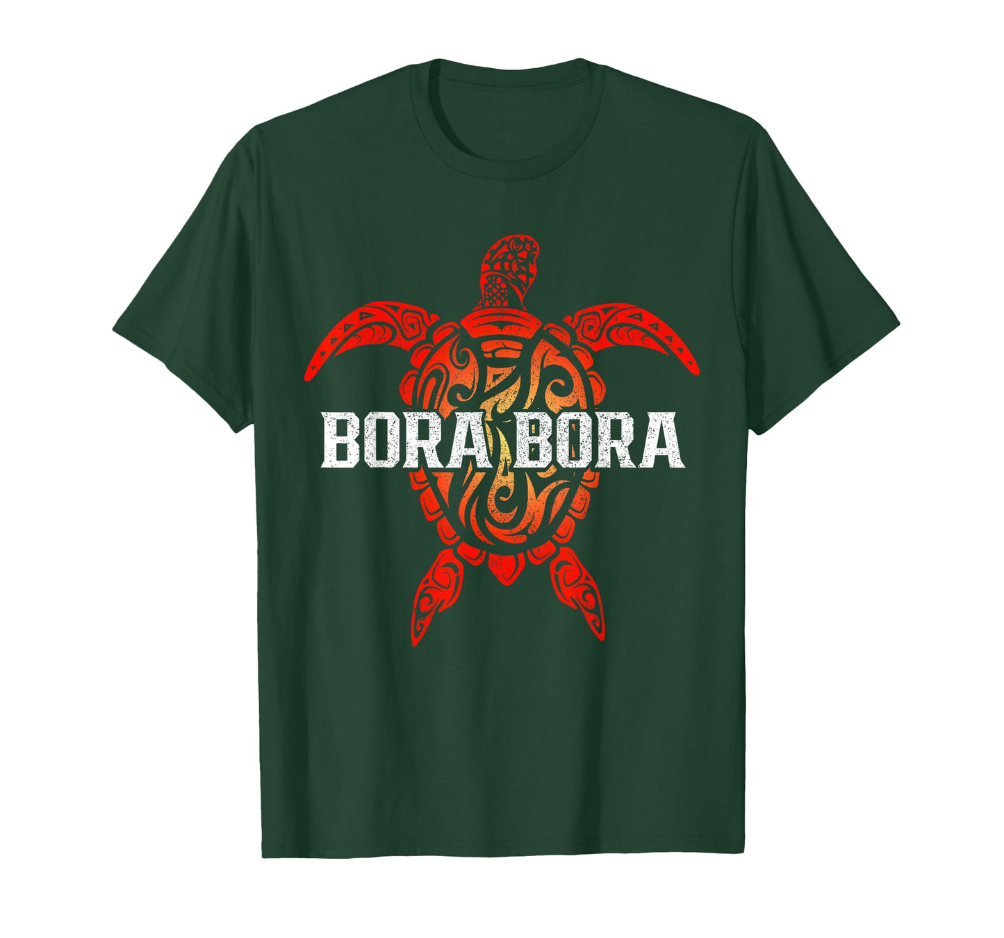 Bora Bora Tahiti French Polynesia Tribal Sea Turtle Souvenir T-Shirt