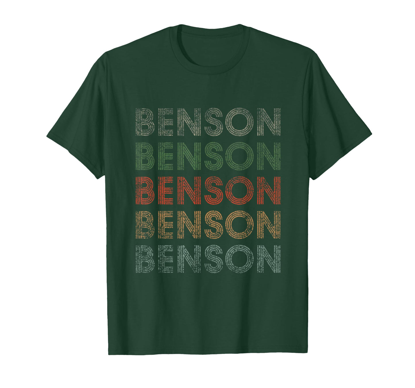 Benson First Name Grunge Style Vintage Retro T-Shirt