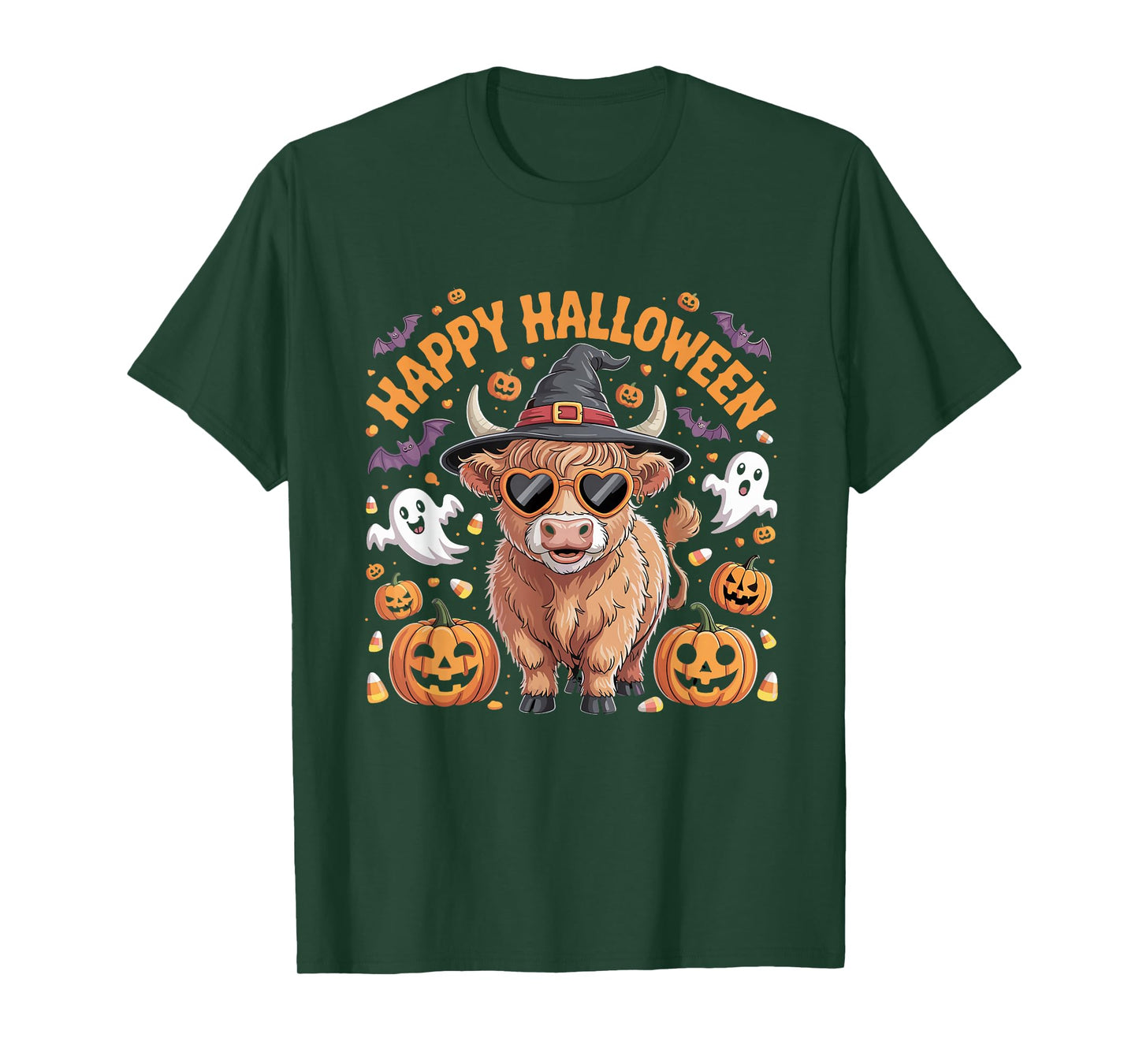 Happy Halloween Cute Cow Celebration T-Shirt