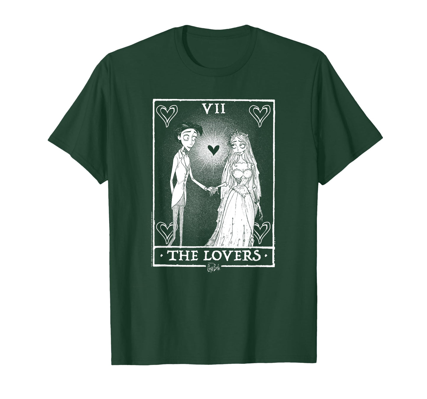 Corpse Bride The Lovers Tarot Card Victor and Bride Movie T-Shirt