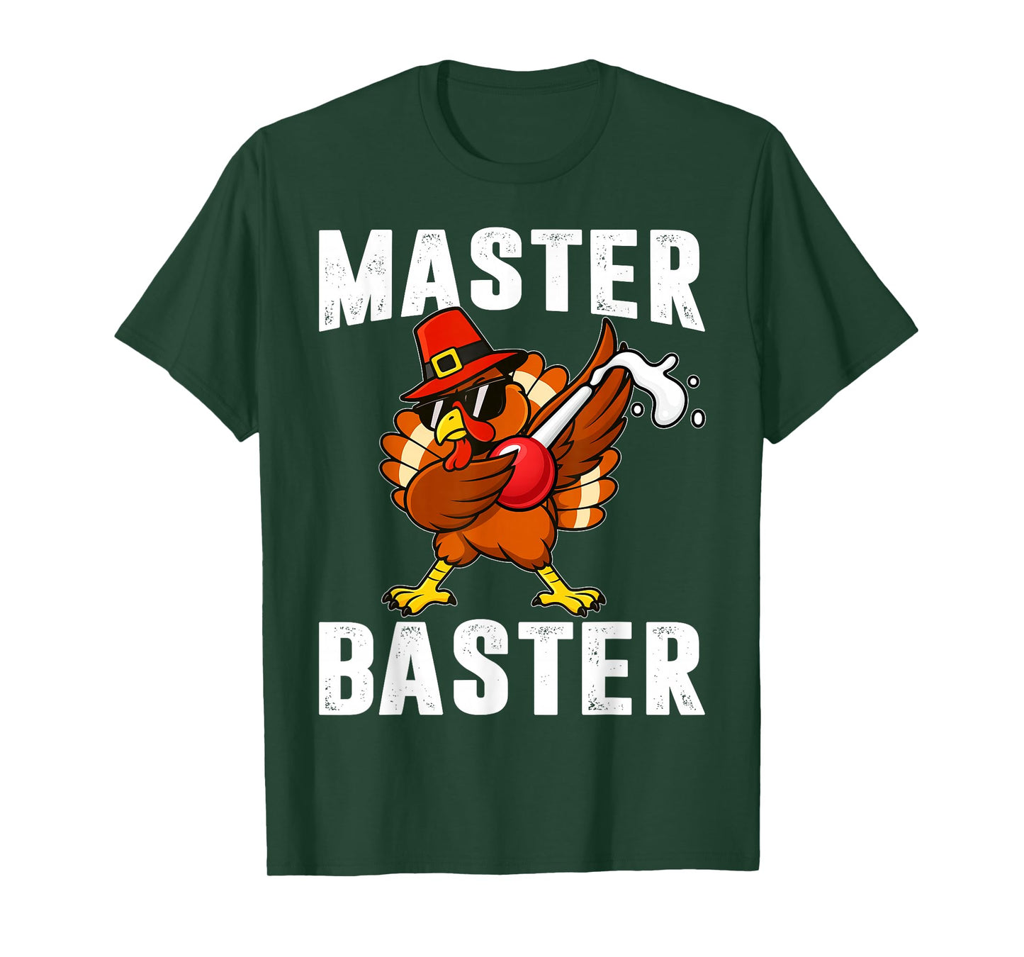 Master Baster Vintage Cool Dabbing Turkey Thanksgiving Men T-Shirt