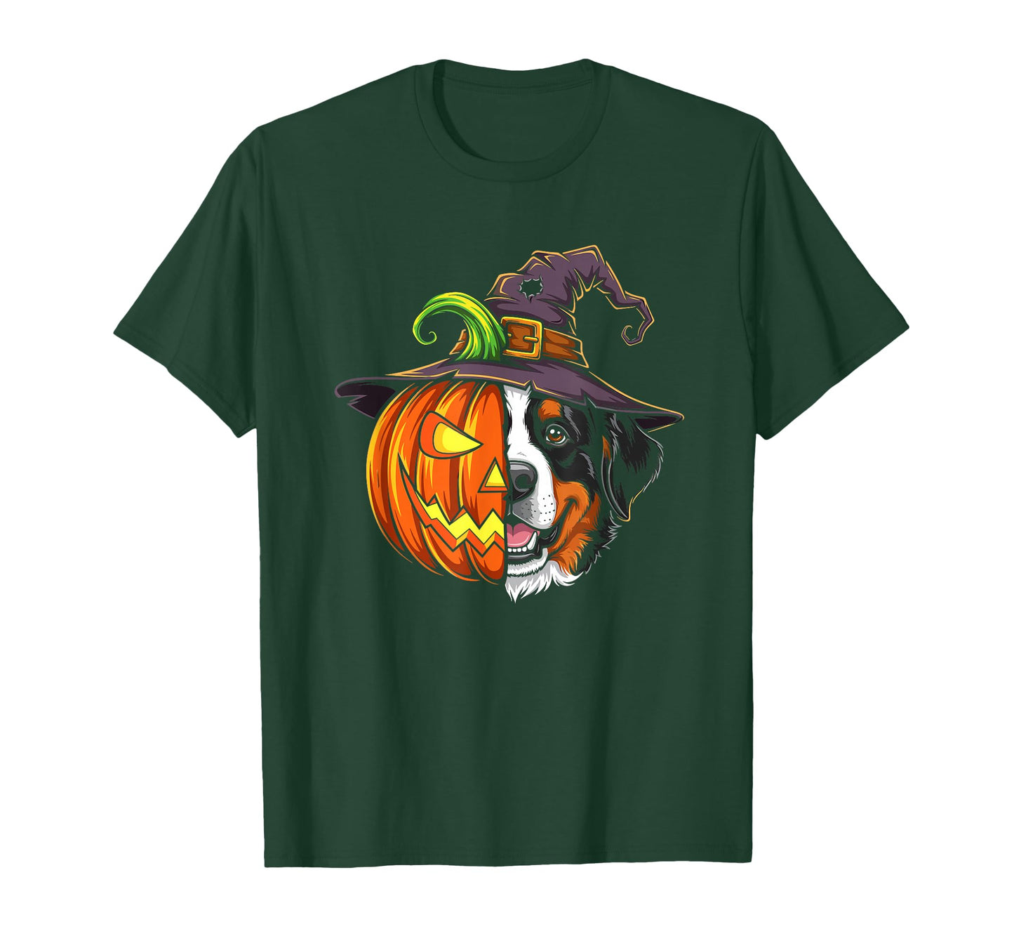 Bernese Moutain Pumpkin Jack O Lantern Halloween Kids Mens T-Shirt