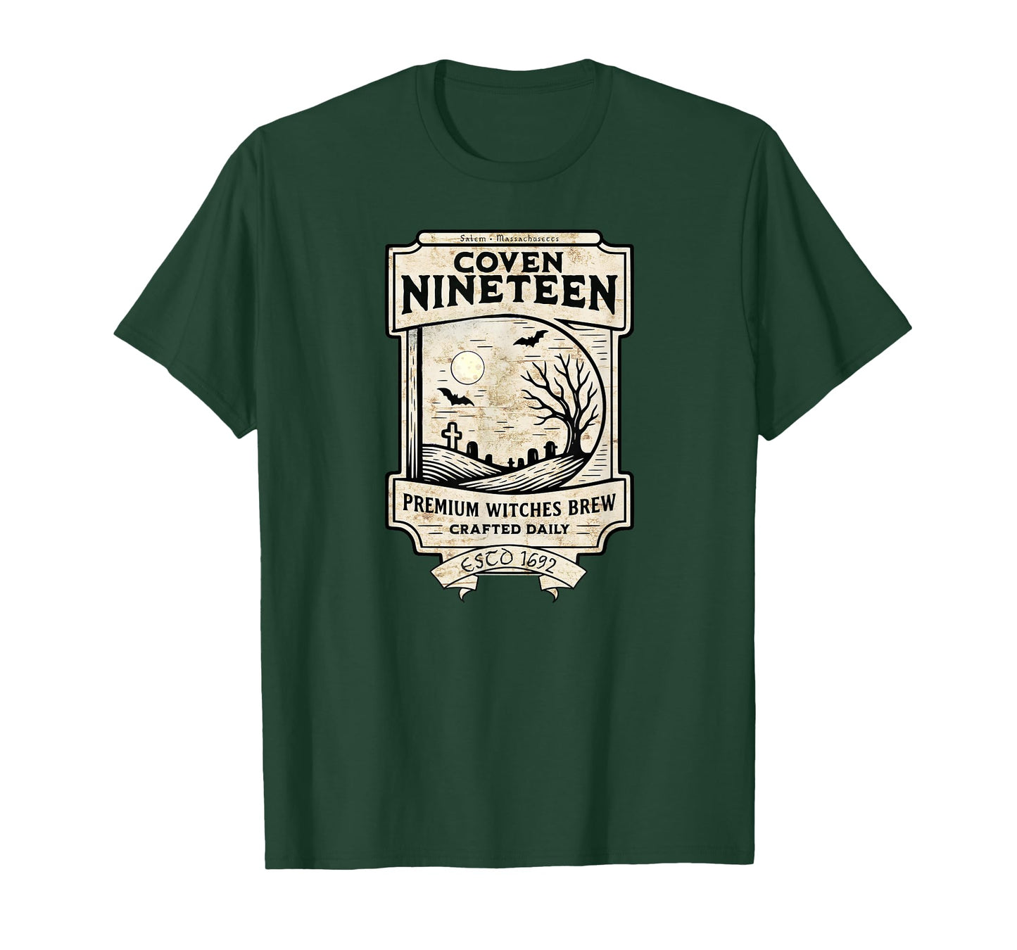 Halloween Witches' Brew Salem 1692 Women Men T-Shirt