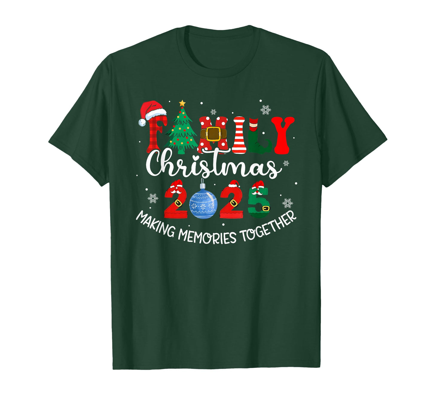 Family Christmas 2025 Matching Outfit Xmas Squad Santa Xmas T-Shirt