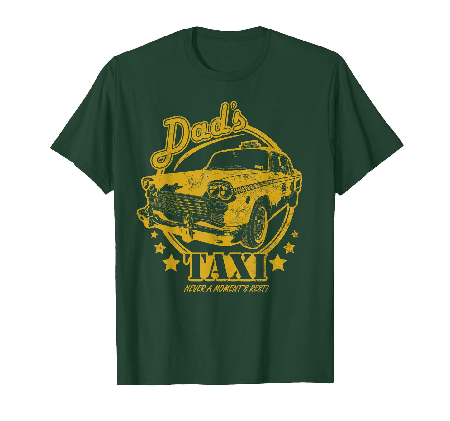 Dad's Taxi - Funny Yellow Taxi Cab T-Shirt