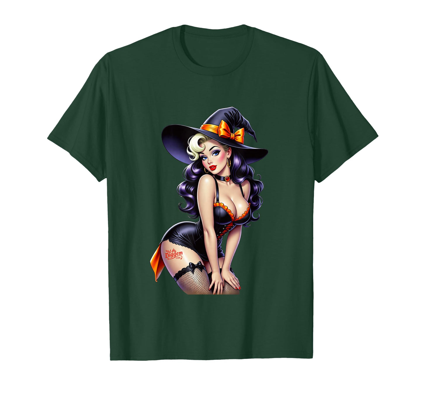 Midnight Witch Pinup T-Shirt