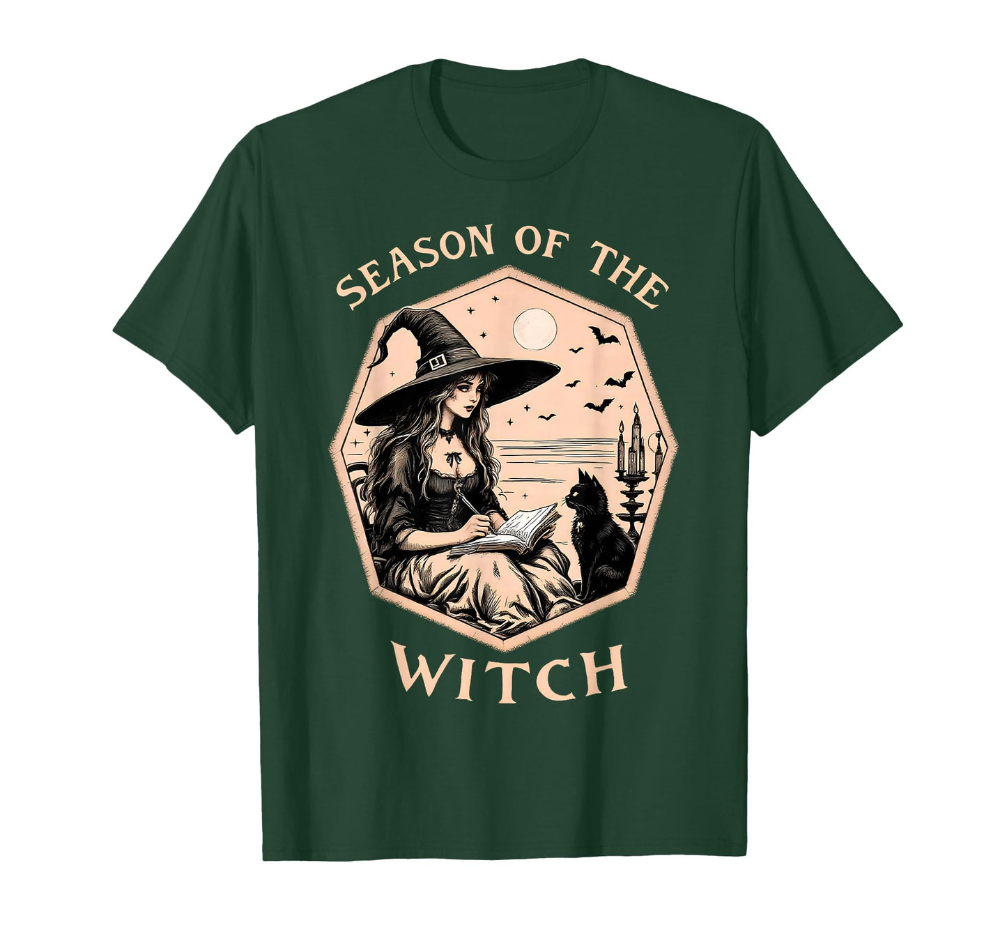 Season of The Witch Halloween Gothic Vintage Party Costume T-Shirt