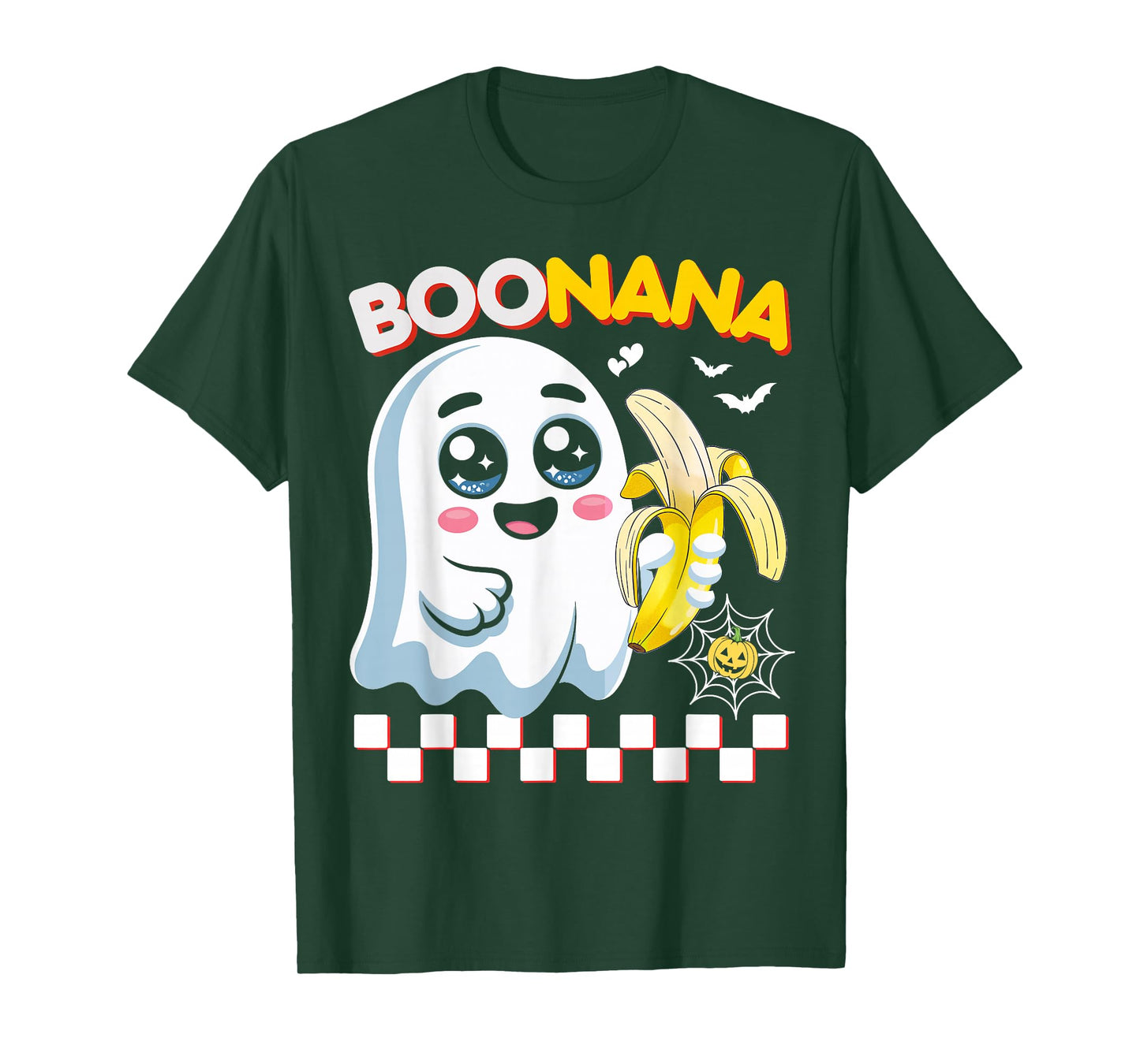 Funny BooNana Halloween Ghost Boo Banana Cute Boy Girl Kids T-Shirt