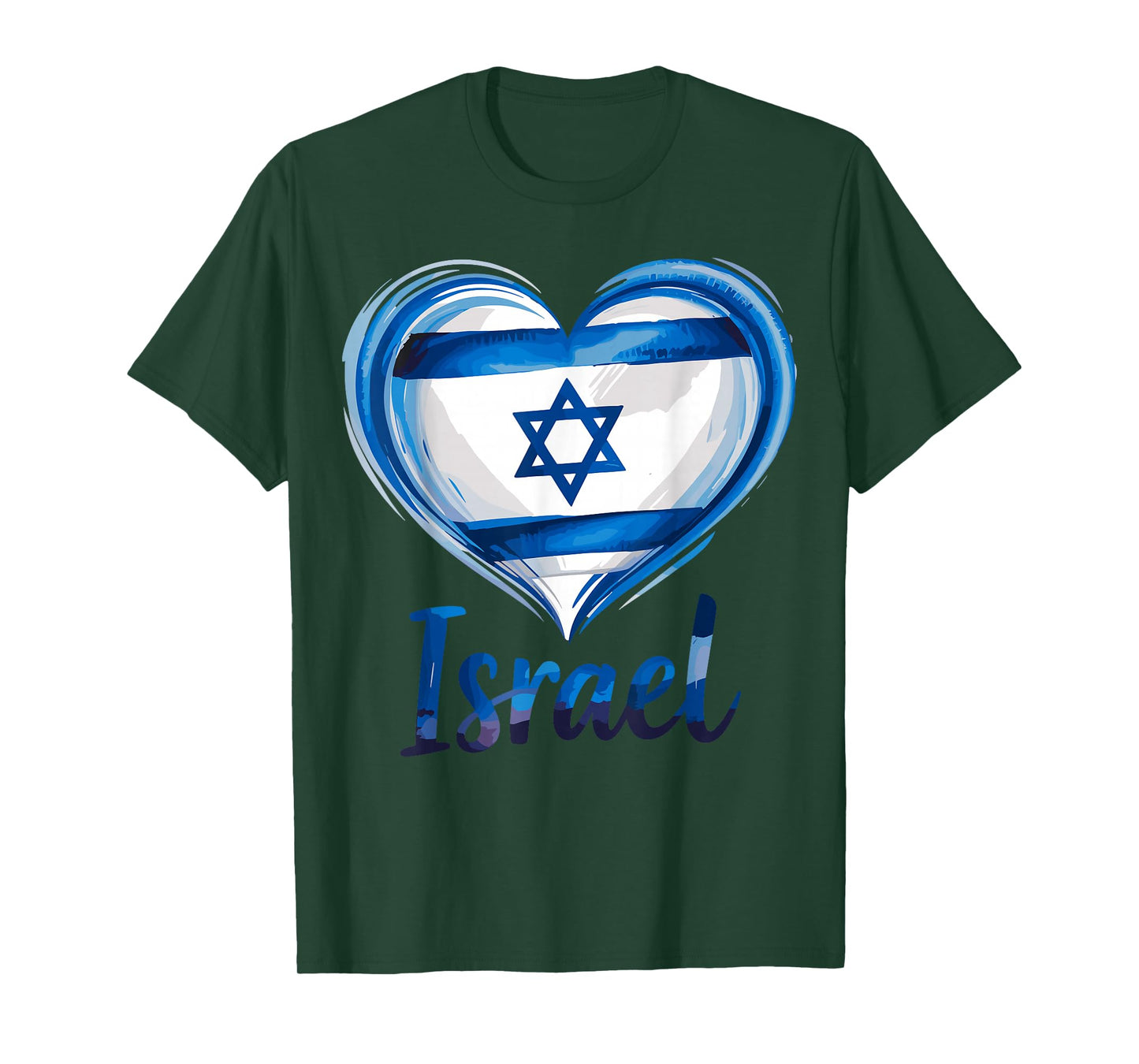 Israel Flag Hear T-Shirt