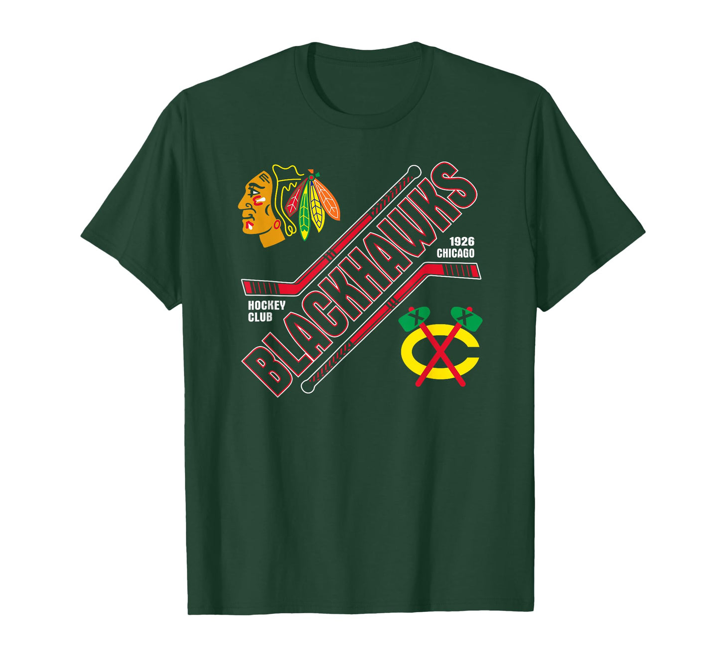 Chicago Blackhawks Force Black Officially Licensed T-Shirt