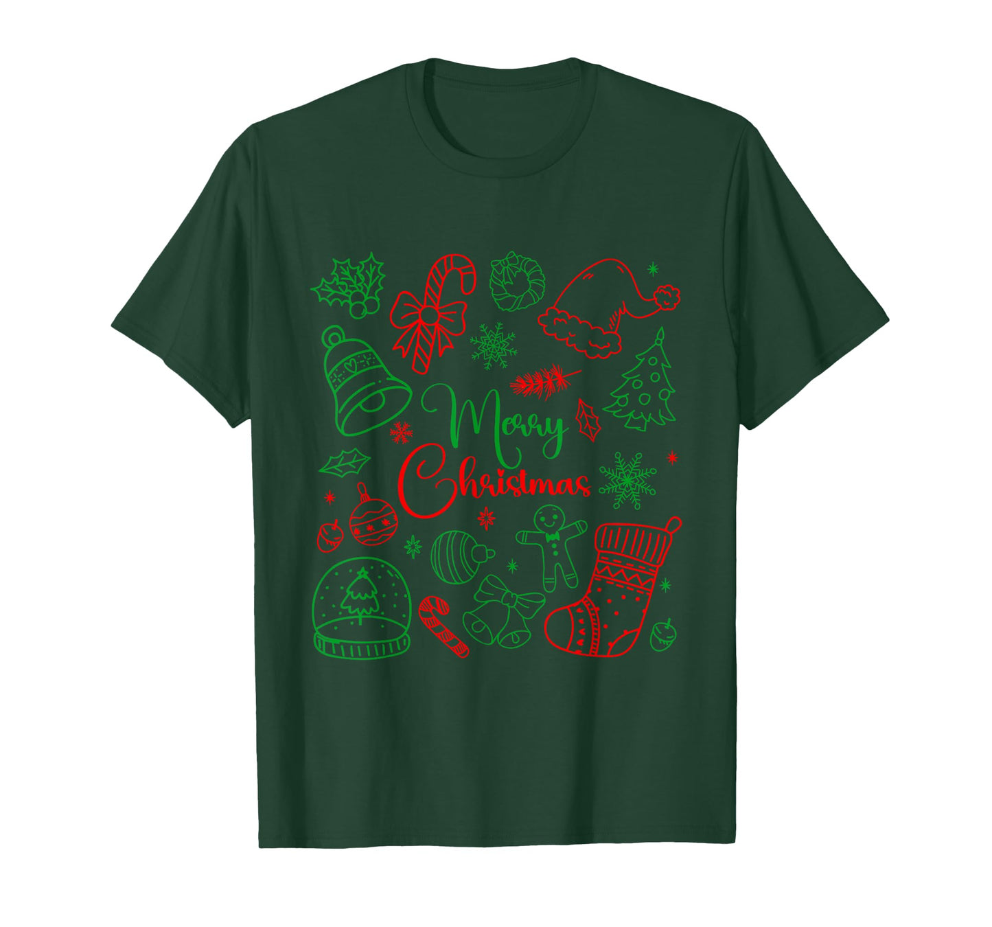 Merry Christmas Bow Santa Xmas Coquette Aesthetic Girl Women T-Shirt