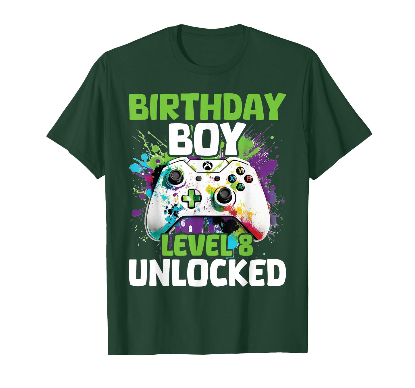 Level 8 Unlocked Video Game 8th Birthday Gamer Gift Boys T-Shirt