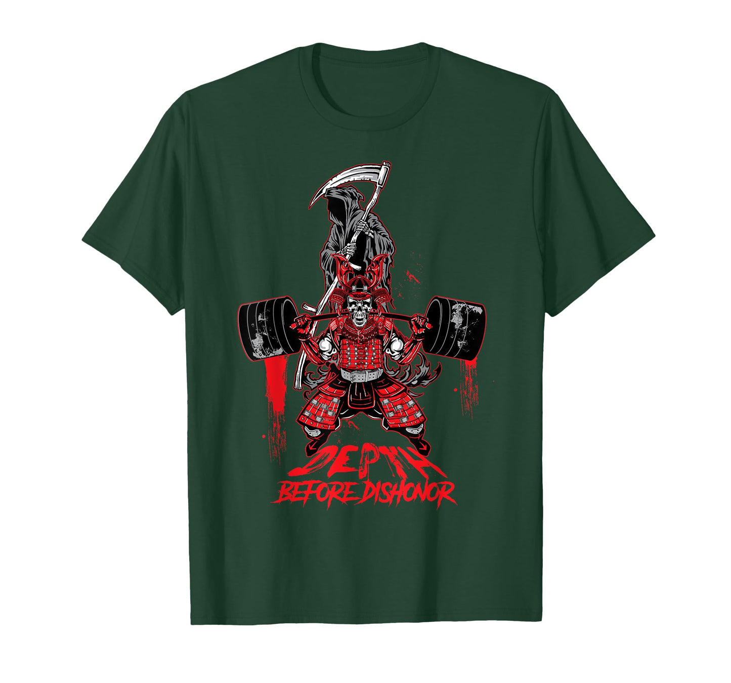 Leg Day Legends : Samurai Squats Barbell with Death T Shirt T-Shirt