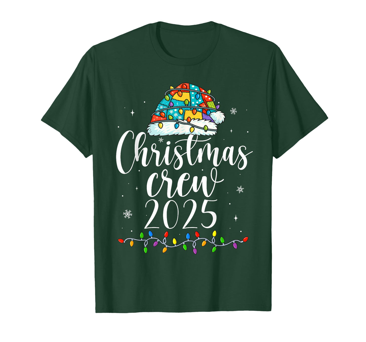 Family Christmas Crew 2025 Matching Xmas Men Women Kids T-Shirt
