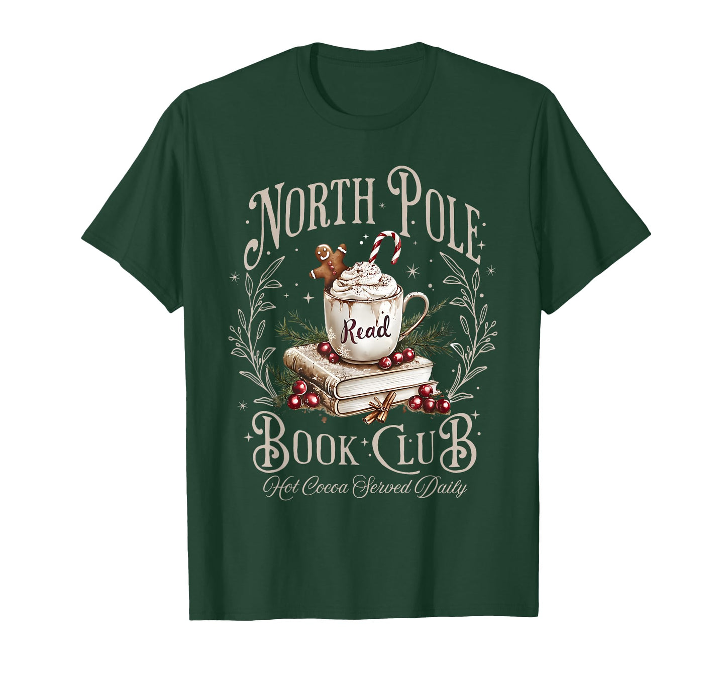 All Booked for Christmas Coquette Xmas Book Club Book Lovers T-Shirt