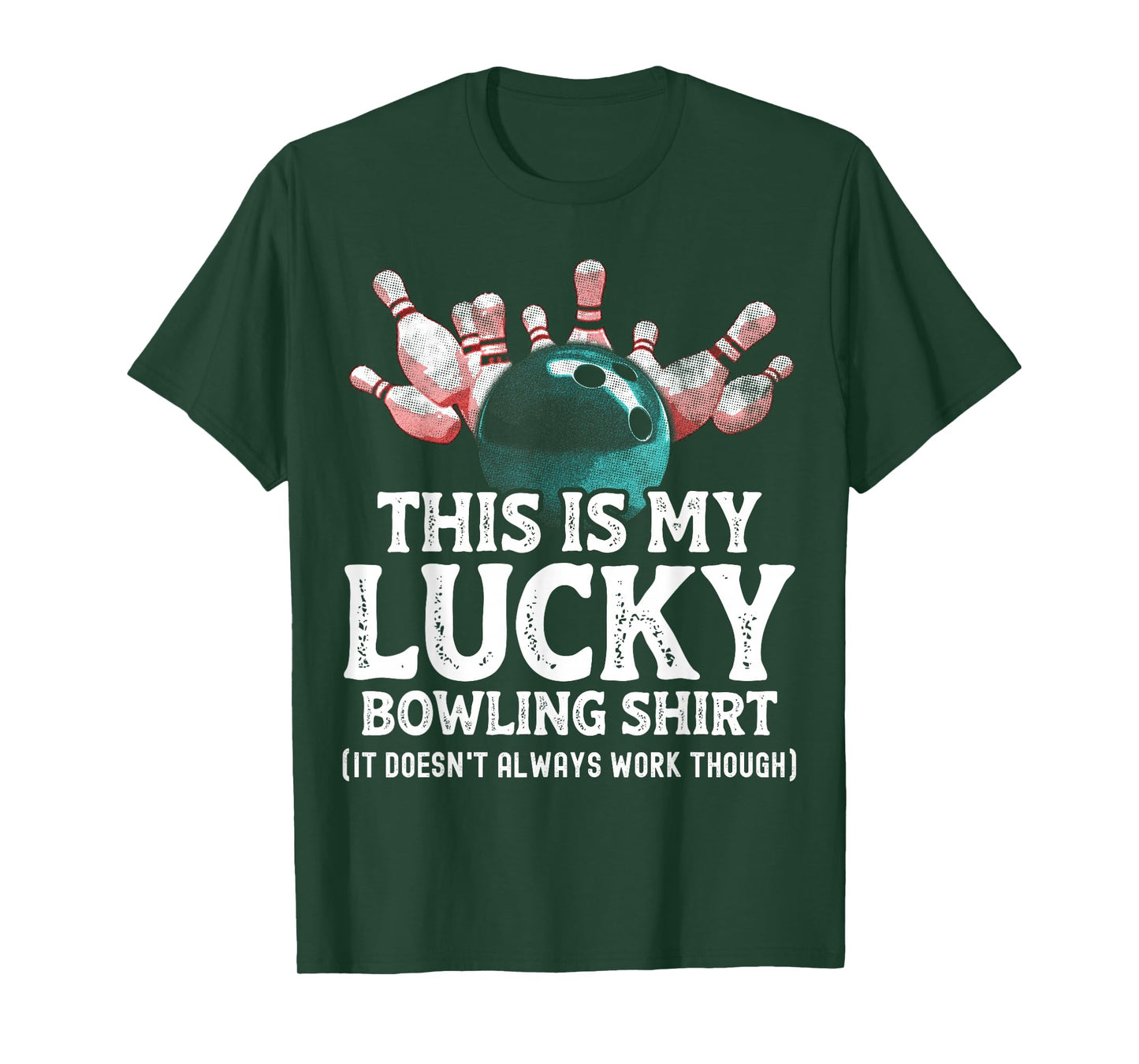 Vintage Funny Bowling Team This is My Lucky Bowling Shirt T-Shirt