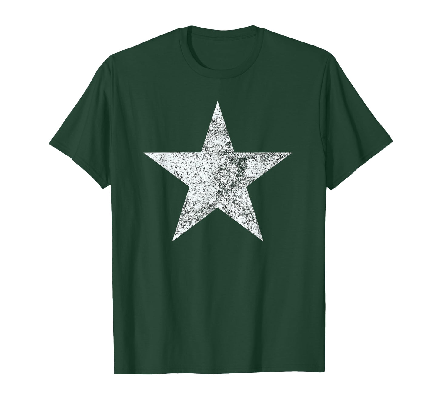 Vintage White Retro Star for Men & Women, Boys & Girls T-Shirt