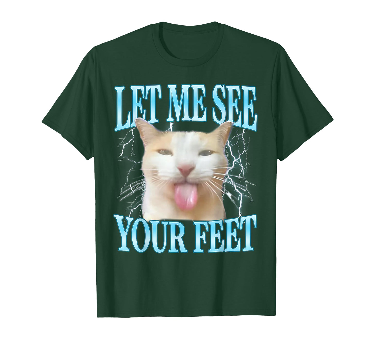 Your Feet Funny Offensive Silly Cat Meme Men Women Vintage T-Shirt
