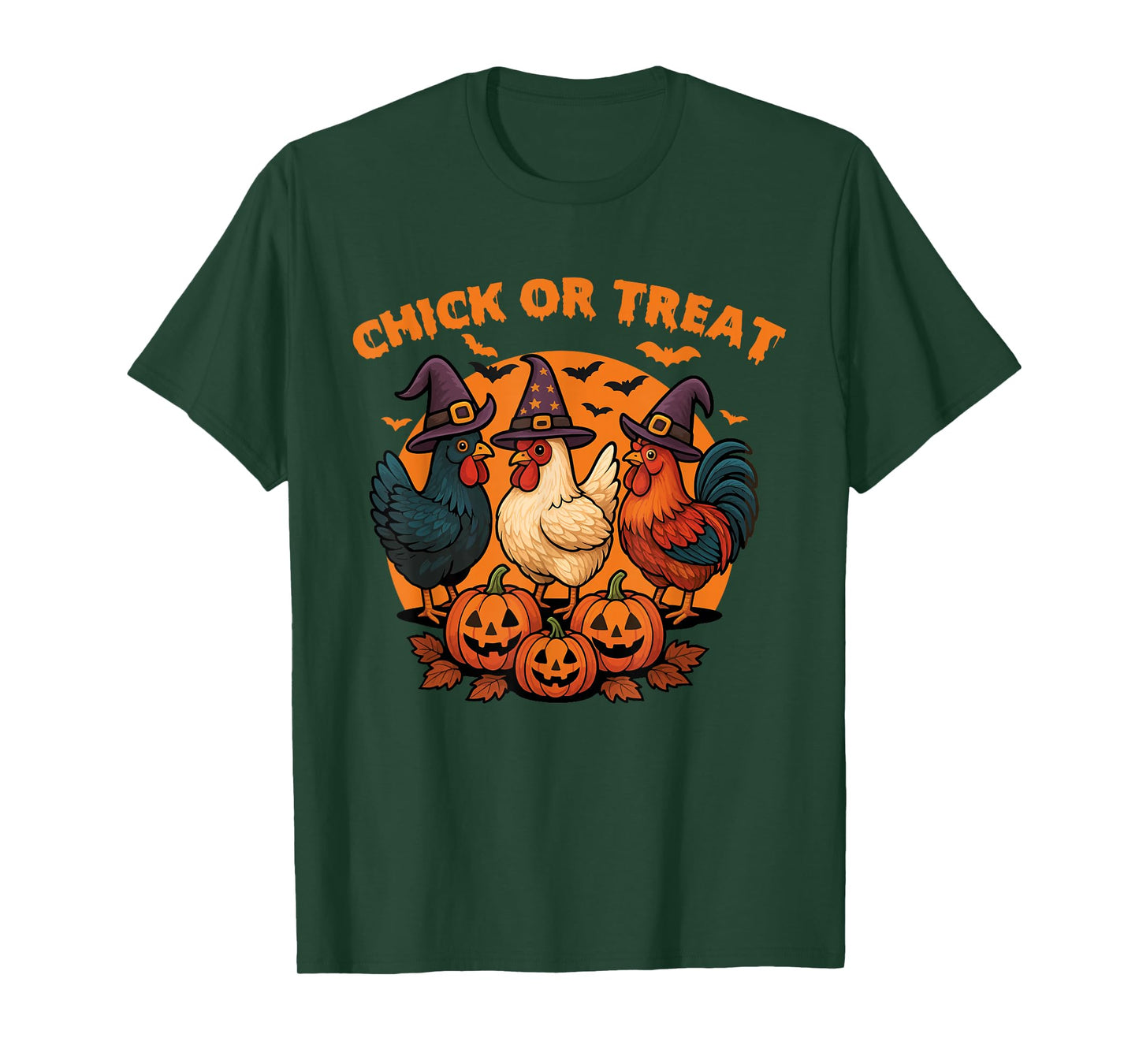 Chick Or Treat - Spooky Halloween Chicken Lover T-Shirt