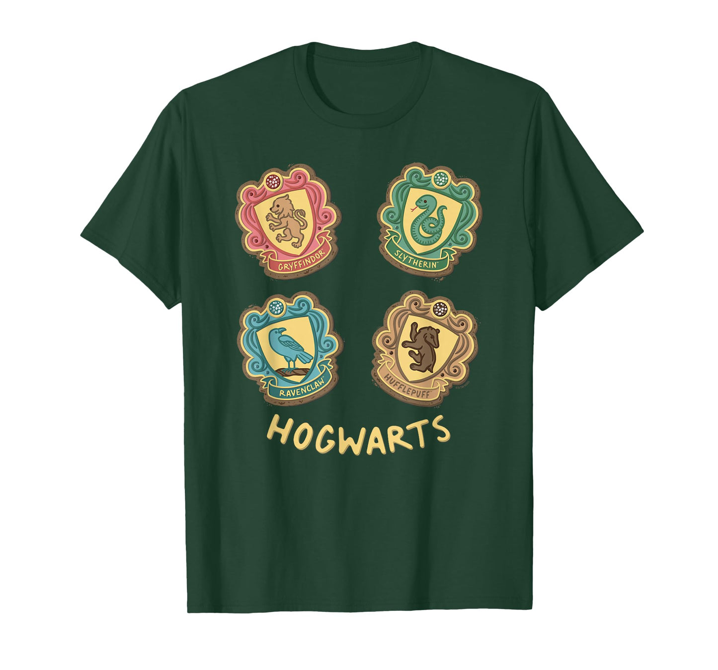 Harry Potter Christmas Gingerbread Cookies Houses Hogwarts T-Shirt