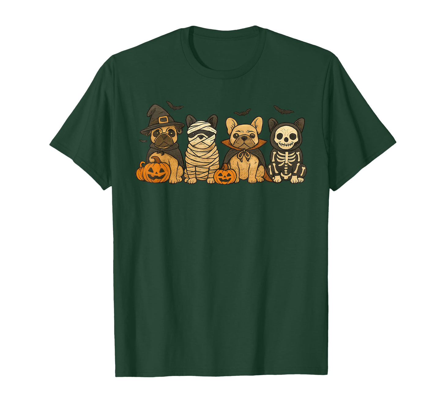 Mummy French Bulldog Halloween French Bulldog Witch Dog Mom T-Shirt