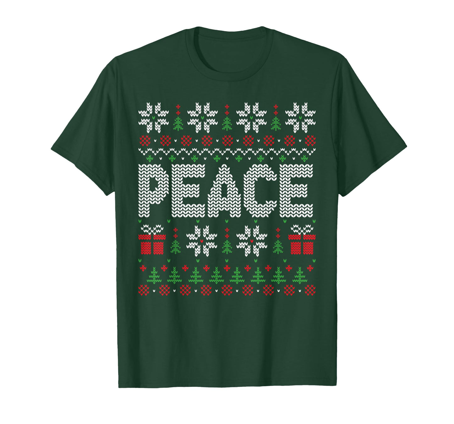 Peace I Come in Peace Christmas Xmas Holiday Couples Ugly T-Shirt