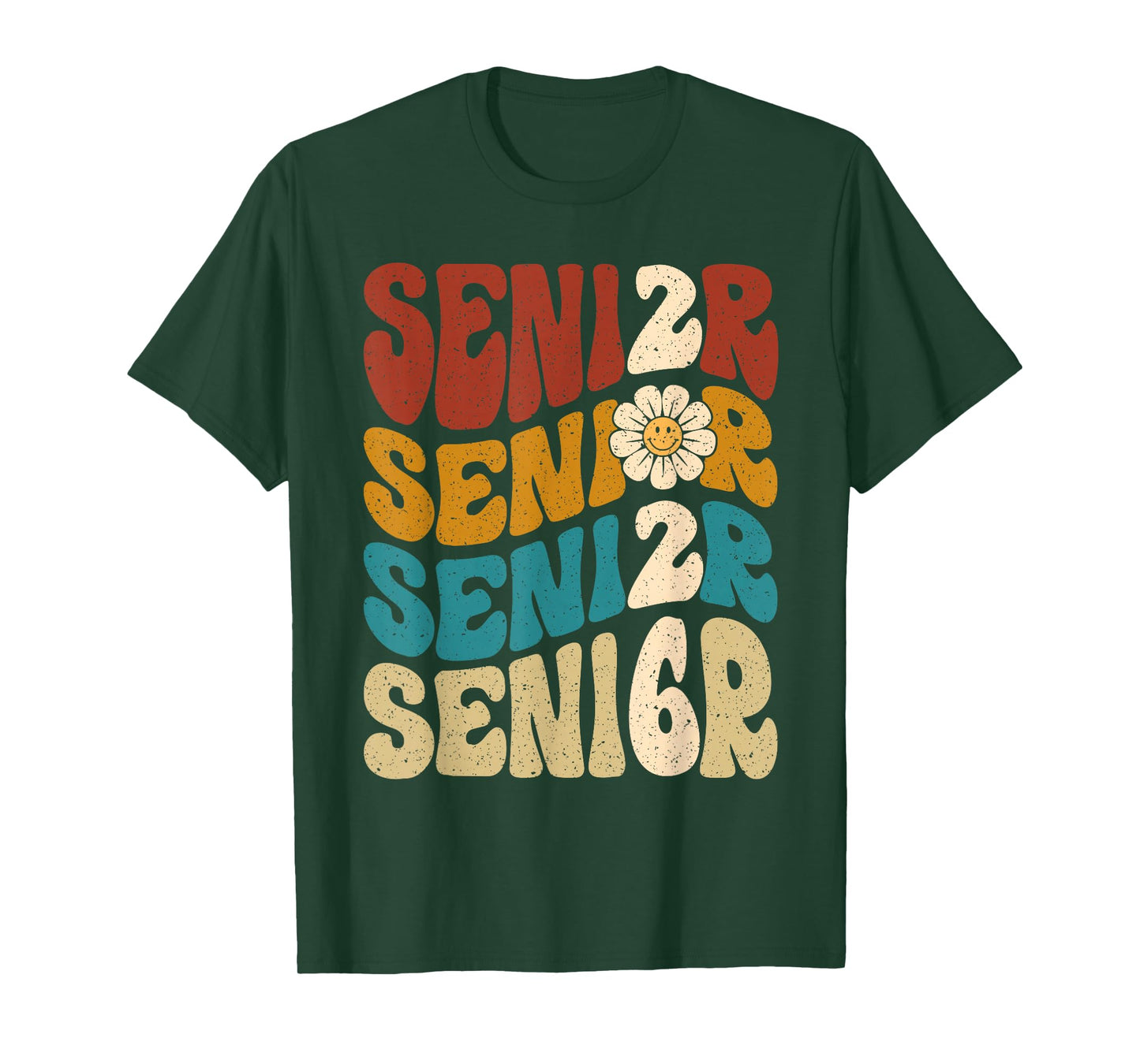 Vintage Groovy Senior 2026 Class of 2026 Graduation Grad T-Shirt